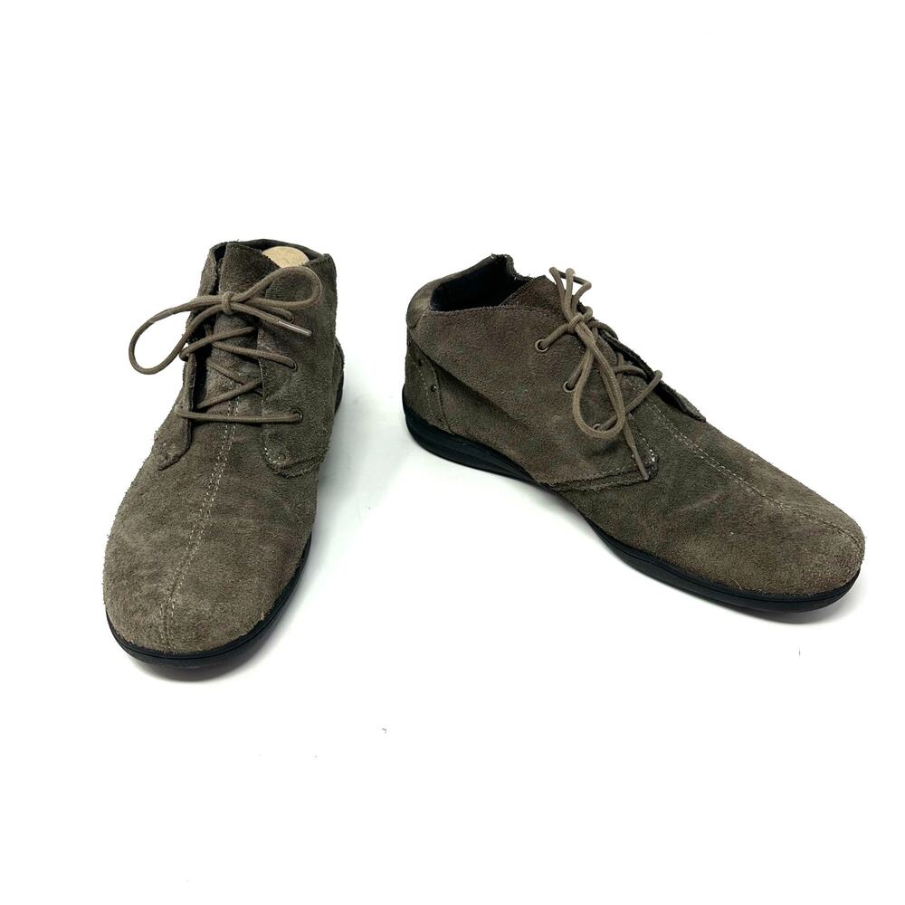 Taos Size 6.5 Bootie‎ Brown Lace Up Leather Moccasin Outdoors Casual Everyday